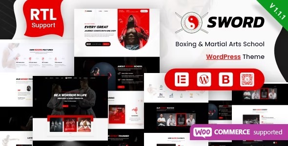 Sword Nulled Martial Arts Boxing WordPress Theme + RTL Free Download