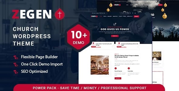 Zegen Nulled Church WordPress Theme Free Download