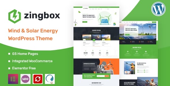Zingbox Nulled Wind & Solar Energy WordPress Theme Free Download