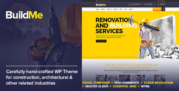 free download BuildMe - Construction & Architectural WP Theme nulled