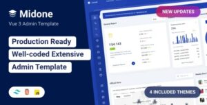 free download Midone - Vuejs 3 Admin Dashboard Template + HTML Version nulled