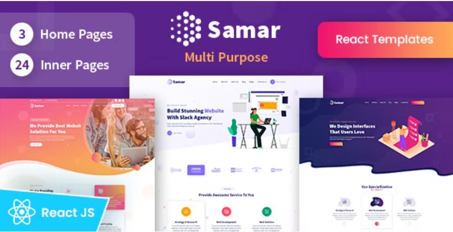 free download Samar - Creative Agency React NextJs Template nulled