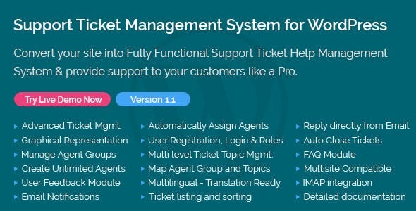 Support Ticket Management System for WordPress nulled