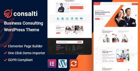 Consalti Consultancy & Business WordPress Theme Nulled Free Download