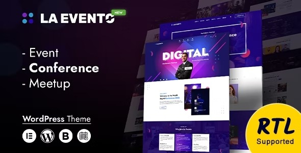 La Evento An Organized Event WordPress Theme Nulled Free Download