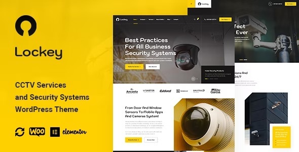 Lockey CCTV and Security Systems WordPress Theme Nulled Free Download