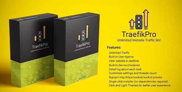 Mass traffic bot TraefikPro Unlimited Website Visitor Nulled Free Download