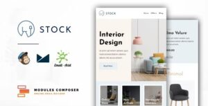 Stock E-Commerce Responsive Furniture and Interior design Email with Online Builder Nulled Free Download