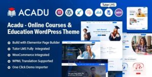 free download Acadu – Online Courses & Education WordPress Theme nulled