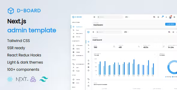 free download D-Board - Next.js Admin Template nulled