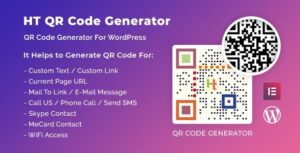 free download HT QR Code Generator for WordPress nulled