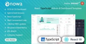 free download Nowa – React TypeScript Admin Template nulled
