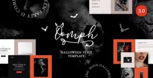 free download Oomph - Halloween Style Coming Soon & Landing Page Template nulled