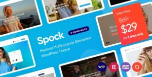 free download Spock - Medical Elementor Multi-skin WordPress Theme nulled