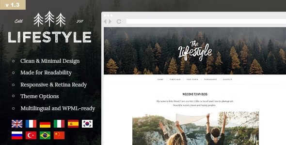 free download The Lifestyle - Vintage & Simple WordPress Blog Theme nulled