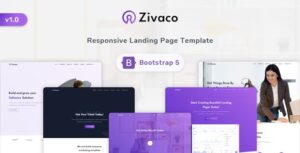 free download Zivaco - Responsive Landing Page Template nulled
